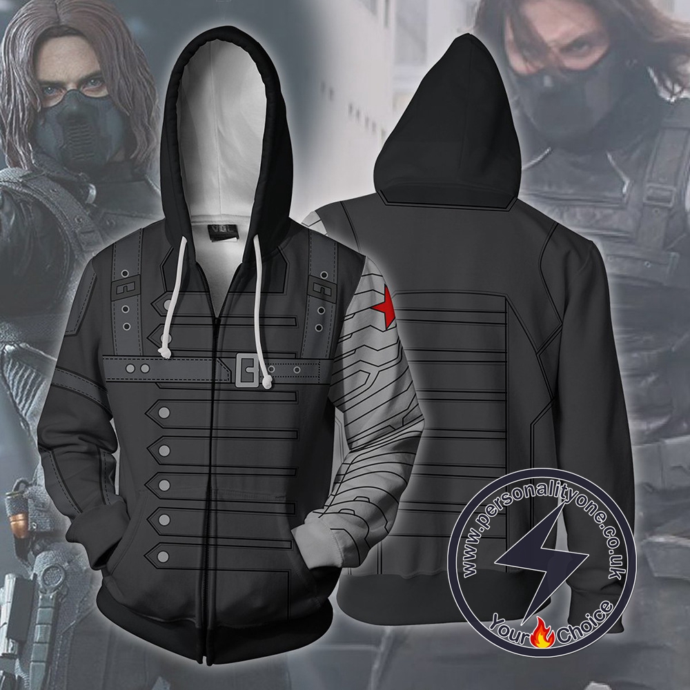 Captain America Hoodie - Bucky Winter Soldier Jacket